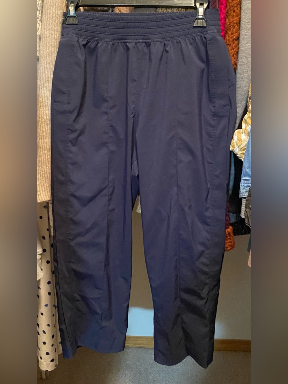 Lululemon Cropped Wide Pants Navy 23”